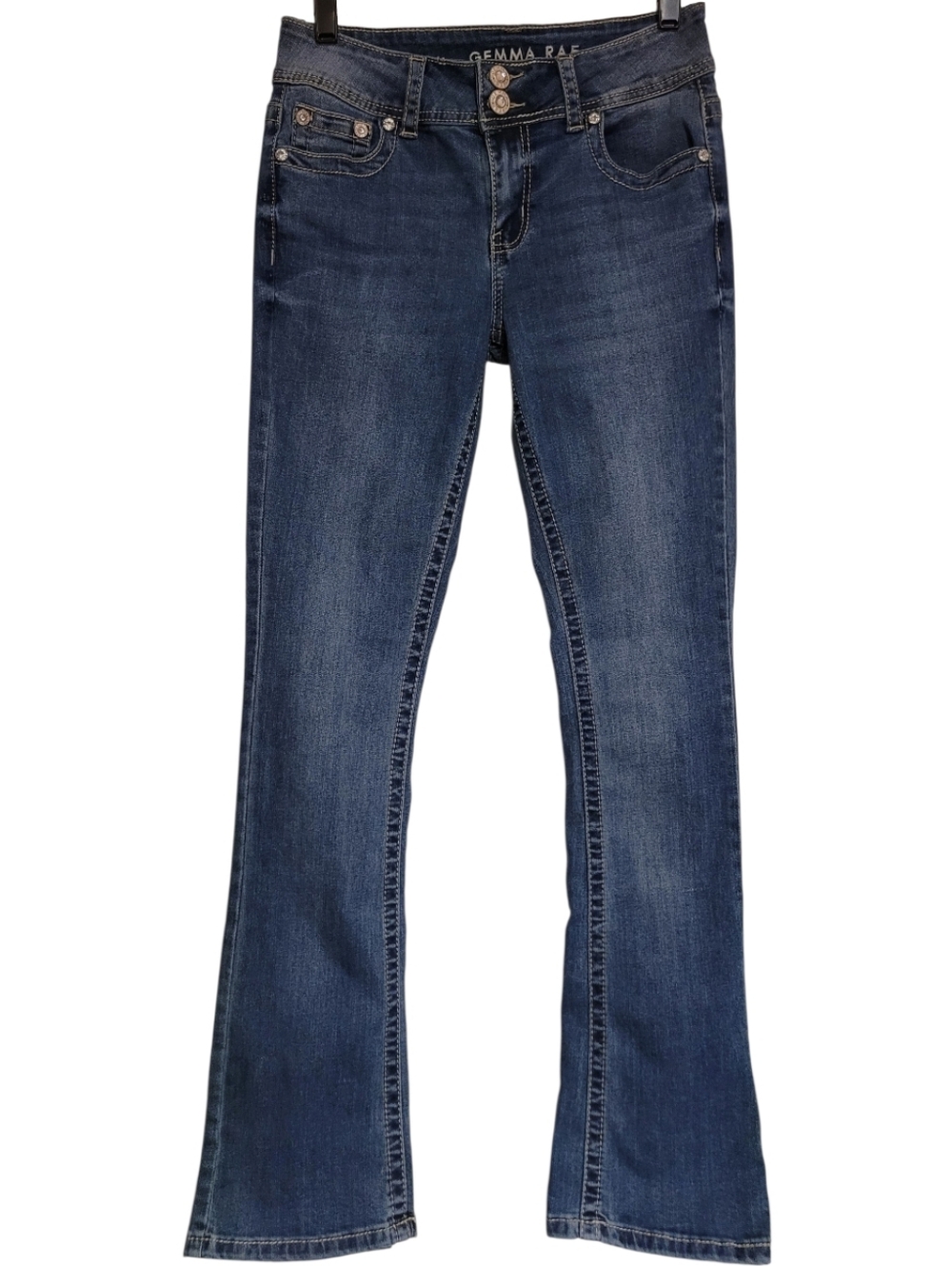 Gemma Rae Bootcut Jeans Embrllished Pockets Womens Size 9/29 Style: GRB0717 W28